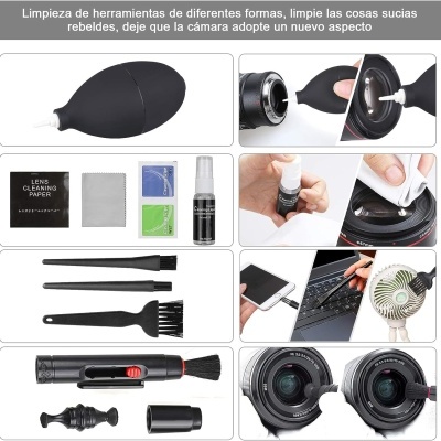 Kit de limpeza de câmaras 75 em 1 DSLR