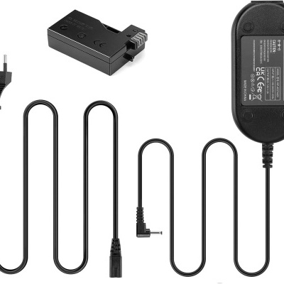Adaptador simulação de bateria - cabo alimentação para Canon