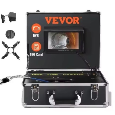 Câmara de inspeção endoscópica 30 metros com DVR ecrã 7" com mala