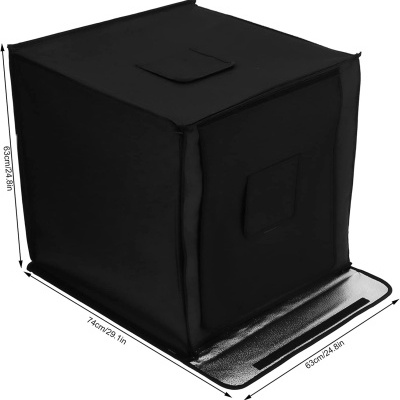 Box para fotografia produto 60 x 60 foto iluminação caixa 4 fundos  mini estúdio