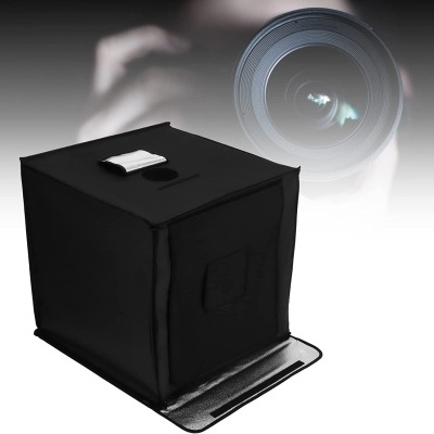 Box para fotografia produto 60 x 60 foto iluminação caixa 4 fundos  mini estúdio