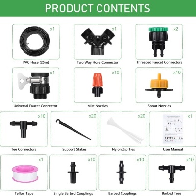 Kit de rega gota a gota automática 25 metros