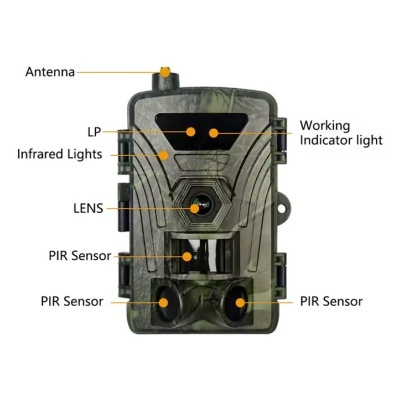 Câmara de caça portátil 4G PRO  - APP imagem em tempo real
