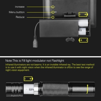 Mira telescópica monóculo com ecrã e visão noturna impermeável