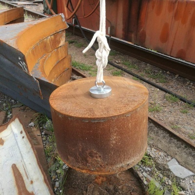 Íman neodímio 120mm 580 kg caça, pesca, ferramentas