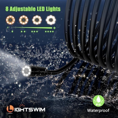 Endoscópio com monitor 4,3"  1080p cabo rígido 5 metros