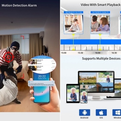 Gravador CCTV Hiseeu NVR H.265 16CH até 5MP ONVIF 2.0 IP