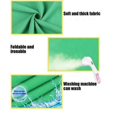 Fundo portátil 2,4x4m com estrutura dobrável - verde, preto, branco