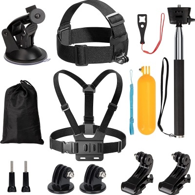 Kit acessórios câmara desportiva 12 em 1