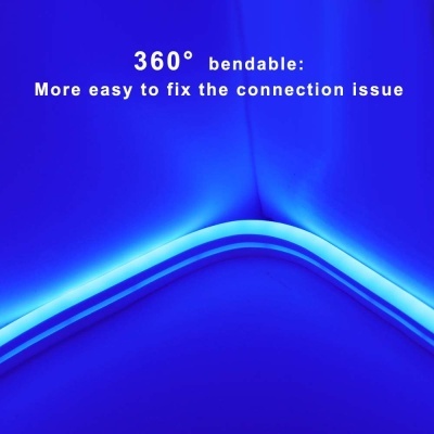 Tira LED efeito néon flexível e impermeável