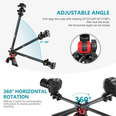 Tripé 200cm suporta até 15Kg adaptação monopé fotografia e vídeo