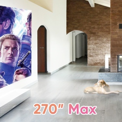 Projetor 1280 x 720 nativo com Bluetooth