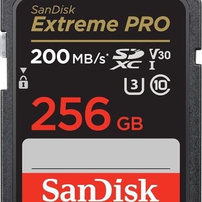 Cartão de memória SanDisk Extreme PRO 128 / 256 GB 200 MB/s