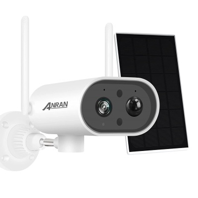 Câmara vigilância panorâmica 1080p solar com wifi áudio bidirecional