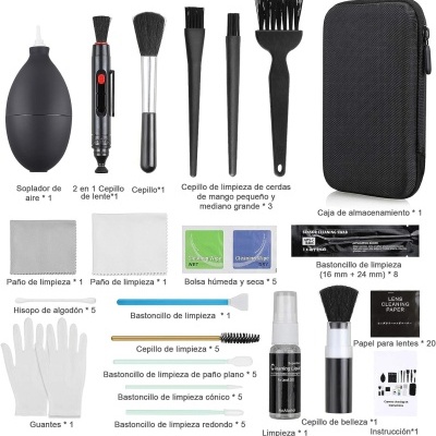 Kit de limpeza de câmaras 75 em 1 DSLR