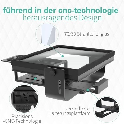 Teleponto 12" para câmara vídeo, DLSR - divisor ótico 70/30