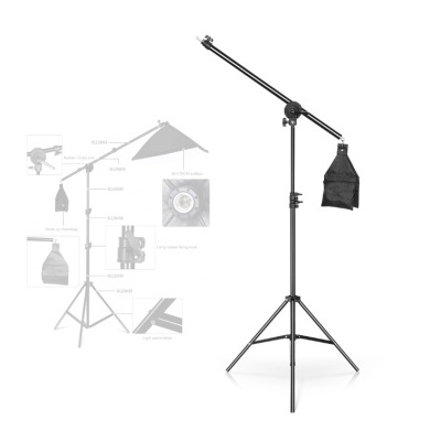 Tripé girafa extensível para luzes de estúdio