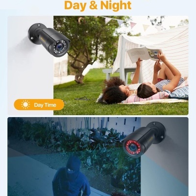 Kit CCTV vídeo vigilância cabo 16CH com 16 câmaras + disco 2TB Kit CCTV vídeo vigilância cabo 16CH com 16 câmaras + disco 2TB