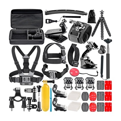 Kit de acessórios 50 em 1 para GoPro câmara desportiva