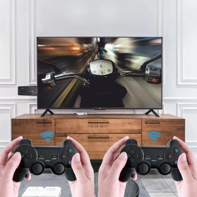 Consola jogos clássicos 128GB 20000 games com 2 comandos wireless Consola jogos clássicos 128GB 20000 games com 2 comandos wireless