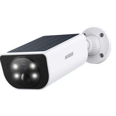 Câmara wi-fi exterior 2K com painel solar e bateria - Alexa