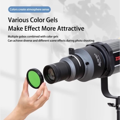 Snoot cónico com montagem Bowens com diversos efeitos e modelagens