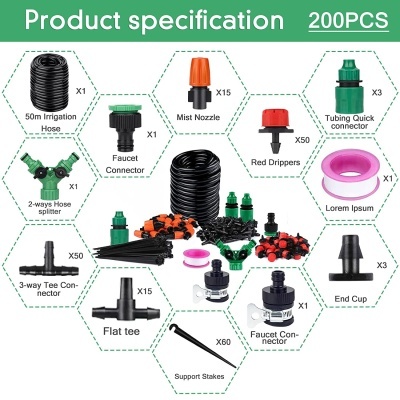 Kit de rega gota a gota automática 50 metros