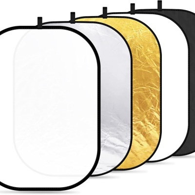 Refletor estúdio fotografia / vídeo 5 em 1 portátil 150x200cm