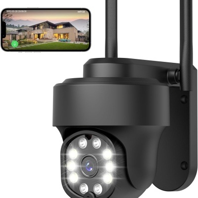 Câmara vigilância WiFi exterior 8x zoom 1080p 360º áudio bidirecional Câmara vigilância WiFi exterior 8x zoom 1080p 360º áudio bidirecional