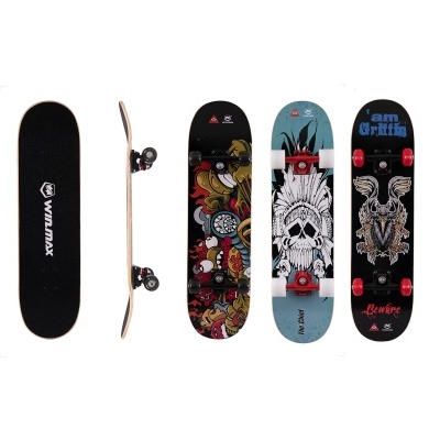 Skateboard 70 x 20 cm, 7 camadas skate rolamentos ABEC-7