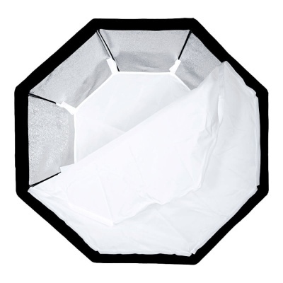 Softbox octagonal 95cm + grelha para flash strobe Godox Bowens