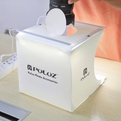 Caixa de luz para fotografia e vídeo box foto produto luz e fundos 20x20  mini estúdio