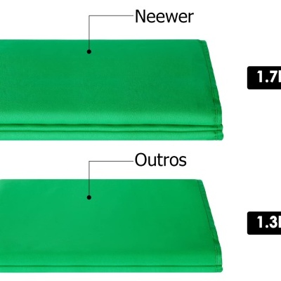 Fundo foto vídeo chromakey algodão Neewer 2,7x4,6m + 4 molas fixação