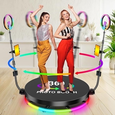Video Booth 80cm 360 com ringlight RGB