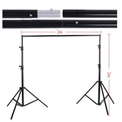 Kit de iluminação fotografia e vídeo com fundos