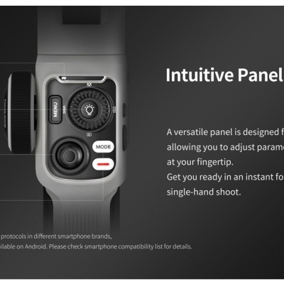 Estabilizador Zhiyun Smooth 5 Gimbal para iPhone ou Android