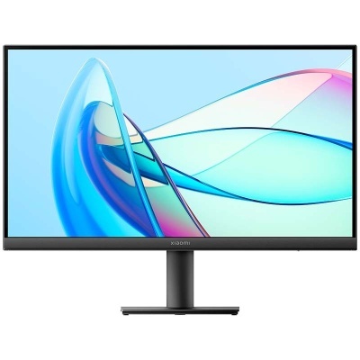 Monitor Xiaomi ultrawide com base preta e ecrã colorido