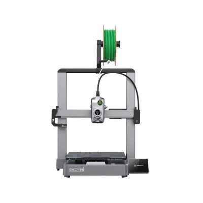 Impressora 3D Creality Hi com bobina de filamento verde e ecrã tátil
