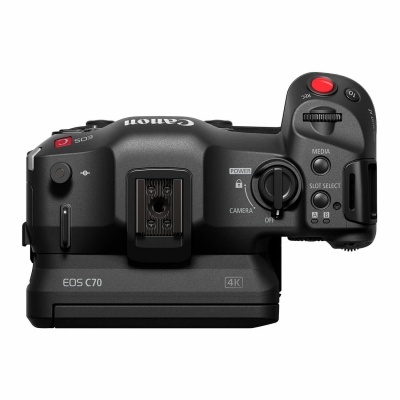 Câmera de vídeo Canon EOS C70 + Adaptador de montagem EF-EOS 0,71x