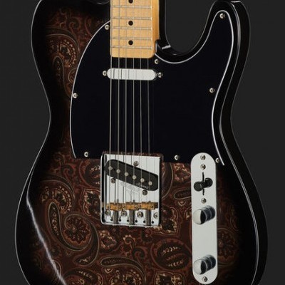 Harley Benton TE-70 Black Paisley