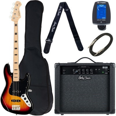 Harley Benton JB-75MN SB Vintage Seri Bundle