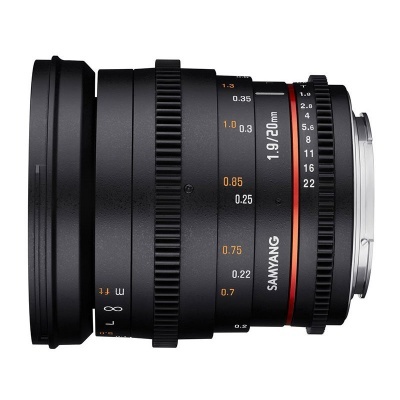Samyang 20mm T1.9 VDSLR ED AS UMC Canon EF-M-mount