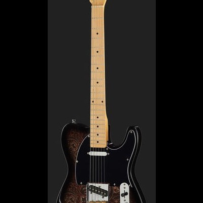 Harley Benton TE-70 Black Paisley