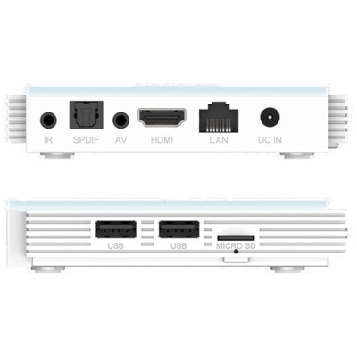 Mecool KM2 Plus Deluxe 4GB/32GB Certificado Netflix Android 11 Blanc