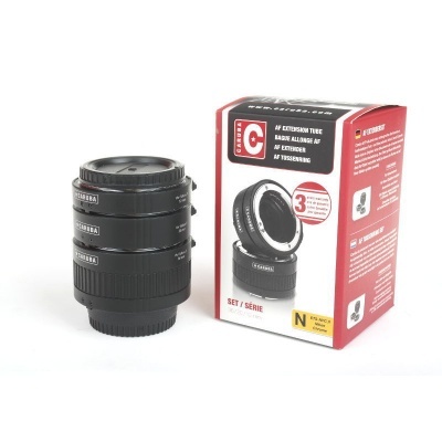 Caruba Extension Tube set Nikon Chroom (type II) Caruba Extension Tube set Nikon Chroom (type II)