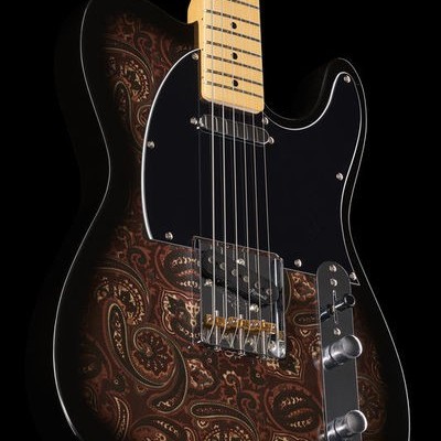 Harley Benton TE-70 Black Paisley