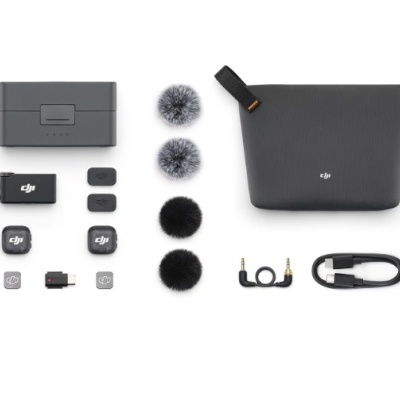 DJI Mic 3 (2TX + 1RX + Charging Case) + Mobile Phone Adapter (Lightning)