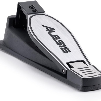 Pedal de bateria eletrónica Alesis preto e prata