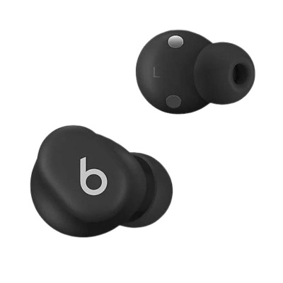 Auriculares sem fios Beats preto fosco com logótipo