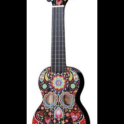 Mahalo Skull Ukulele Day of the Dead